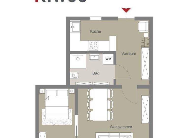 Wohnung zum Kauf 174.000 € 2 Zimmer 43,8 m² 3. Geschoss Wien 1140