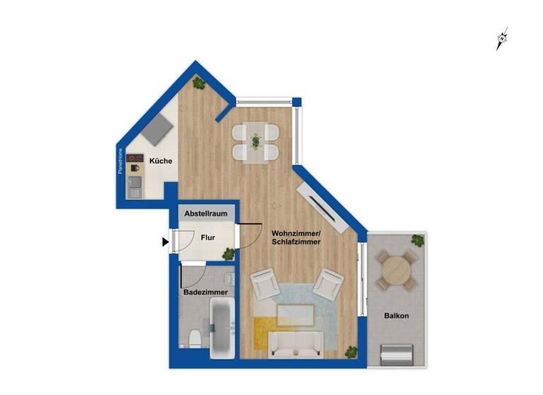 Studio zum Kauf 159.000 € 1 Zimmer 40,7 m² Wiesbaden 65189