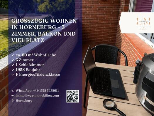 Wohnung zur Miete 850 € 3 Zimmer 80 m² 2. Geschoss Horneburg 21640
