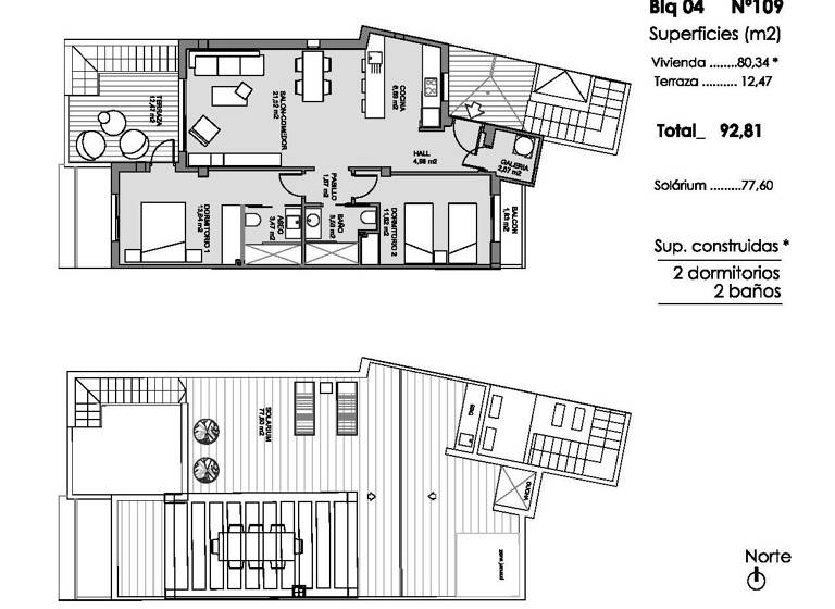 Penthouse zum Kauf provisionsfrei 370.000 € 3 Zimmer 77 m² Calle El Cantaueso Guardamar del Segura 03149