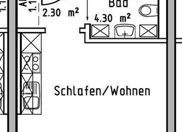 Studio zur Miete 571 € 1 Zimmer 25,6 m² 2. Geschoss frei ab 18.04.2026 Westbahnhofstraße 15 Süd Jena 07745