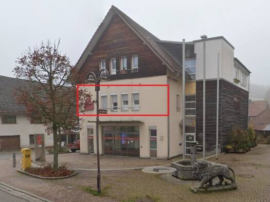Wohnung zur Miete 550 € 1 Zimmer 61,6 m² Geschoss 1/3 frei ab sofort Kirchstraße 7 Rickenbach Rickenbach 79736