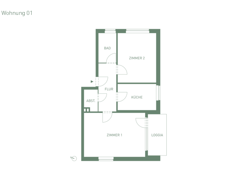 Wohnung zum Kauf provisionsfrei 325.000 € 2 Zimmer 62,1 m² Salbeiweg 50 Ohlsdorf Hamburg 22337