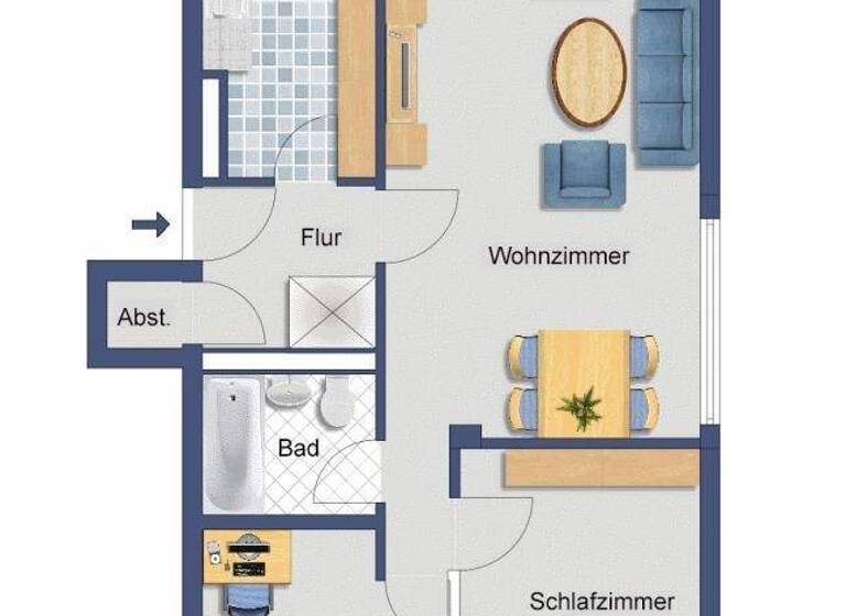 Wohnung zum Kauf provisionsfrei 309.800 € 3,5 Zimmer 79 m² 3. Geschoss Niehl Köln 50735