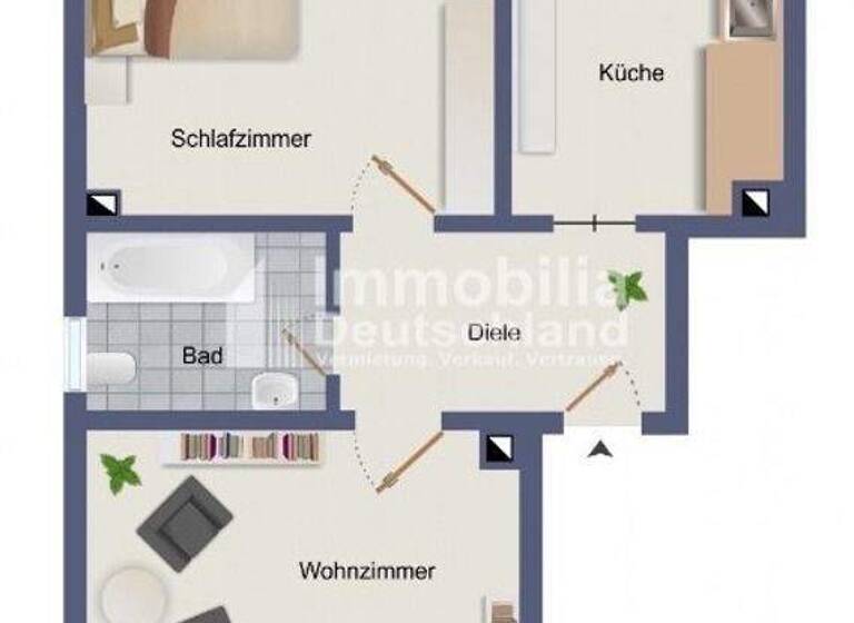 Wohnung zum Kauf 139.000 € 2 Zimmer 45,2 m² 1. Geschoss Marten Dortmund 44379