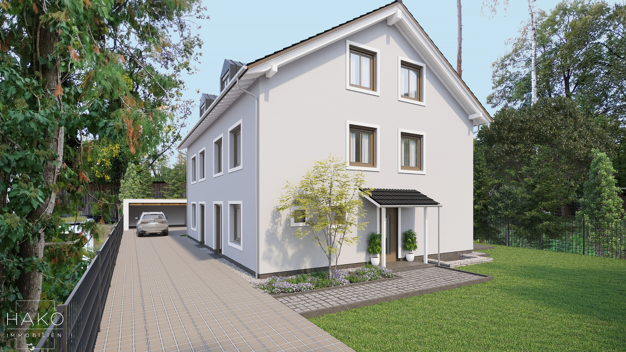 Doppelhaushälfte zum Kauf - Neubau provisionsfrei 1.245.000 € 7 Zimmer 172 m² 195 m² Grundstück frei ab 01.09.2026 Frühlingstraße 14 Baldham Vaterstetten 85598