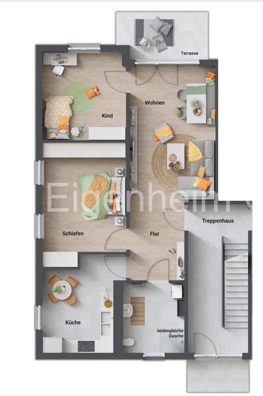 Wohnung zum Kauf 378.417 € 4 Zimmer 98,3 m²<br/>Wohnfläche 1.<br/>Geschoss Unter dem  Pflinzhöck 0 Stockhausen Eisenach 99817