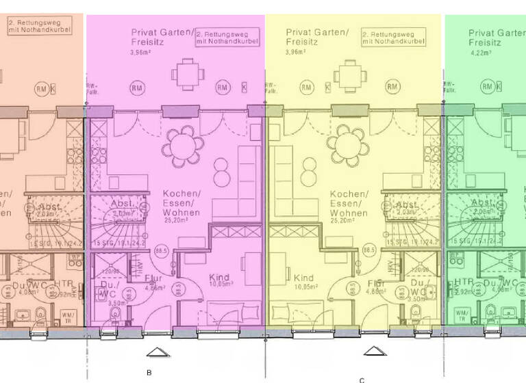 Reihenmittelhaus zur Miete - Erstbezug 1.462 € 4 Zimmer 86,2 m² Helmstorf Seevetal 21218