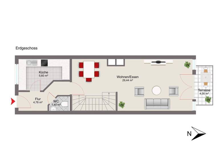 Reihenmittelhaus zum Kauf 495.000 € 5 Zimmer 113 m² 138 m² Grundstück frei ab sofort Ingolstadt 85049