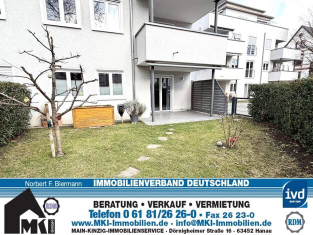 Wohnung zum Kauf 259.000 € 2 Zimmer 48 m² EG Hanau 63450