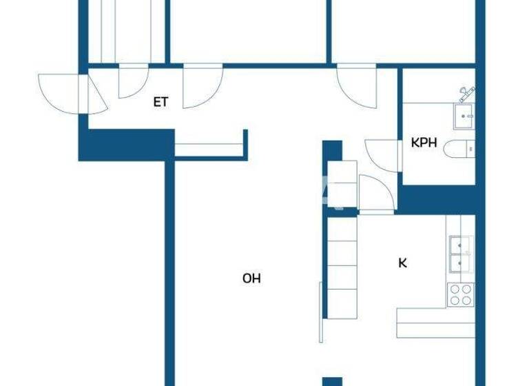 Studio zum Kauf 29.500 € 3 Zimmer 70 m² 2. Geschoss Sibeliuskatu 1 A 11 Hamina 49400