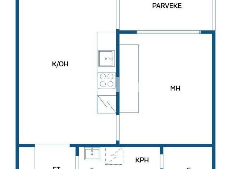 Wohnung zum Kauf 79.000 € 2 Zimmer 41,5 m² 3. Geschoss Rekipellontie 8 Helsinki 00940