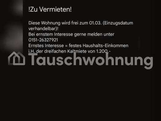 Wohnung zur Miete Tauschwohnung 1.150 € 3 Zimmer 80 m² EG Seckbach Frankfurt am Main 60386