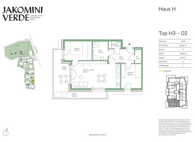 Wohnung zum Kauf - Erstbezug 360.000 € 3 Zimmer 68,5 m² 3. Geschoss Kasernstraße Jakomini Graz 8010