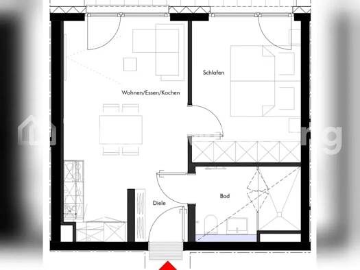 Wohnung zur Miete Tauschwohnung 1.500 € 2 Zimmer 48 m² EG Sendling-Westpark München 81369