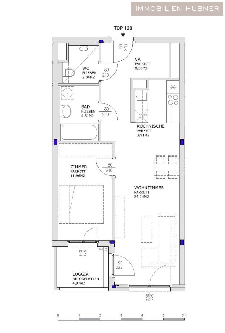 Wohnung zur Miete 732 € 2 Zimmer 60,9 m²<br/>Wohnfläche 4.<br/>Geschoss Wien 1110