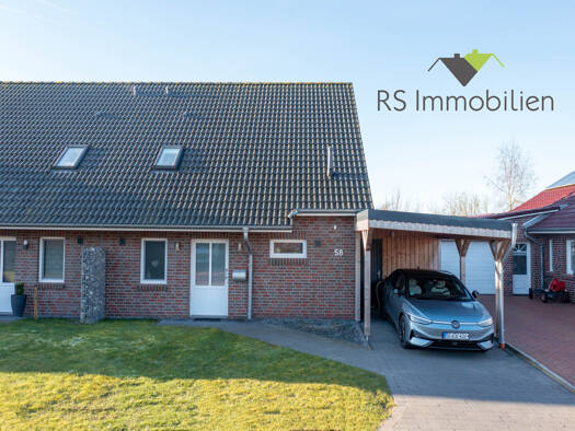 Doppelhaushälfte zur Miete 1.110 € 4 Zimmer 107 m² 303 m² Grundstück frei ab 01.07.2026 Müller-Bogena-Ring 58 Esens 26427