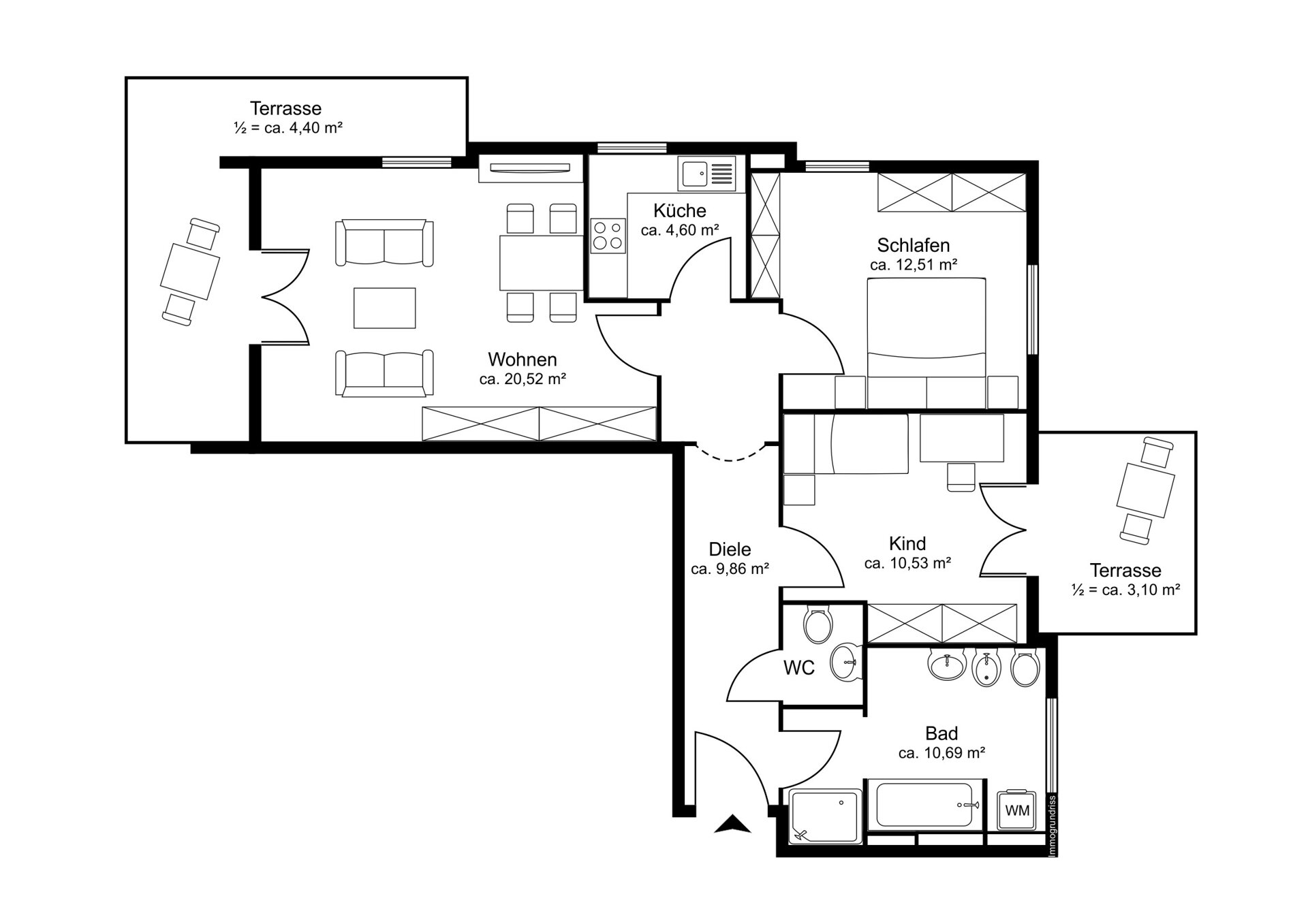 Wohnung zum Kauf 649.000 € 3 Zimmer 75,9 m²<br/>Wohnfläche Aschheim Aschheim 85609