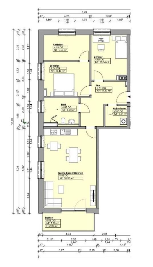 Wohnung zur Miete 1.125 € 3 Zimmer 98,9 m²<br/>Wohnfläche Büchen 21514