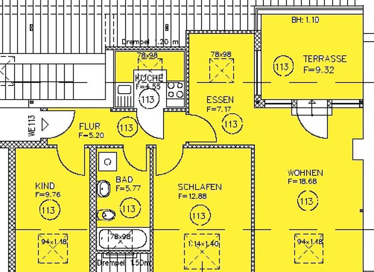 Wohnung zur Miete 355 € 3 Zimmer 51,7 m² frei ab 01.06.2026 Große-Diesdorfer-Str. 6-11 Stadtfeld Ost Magdeburg 39108