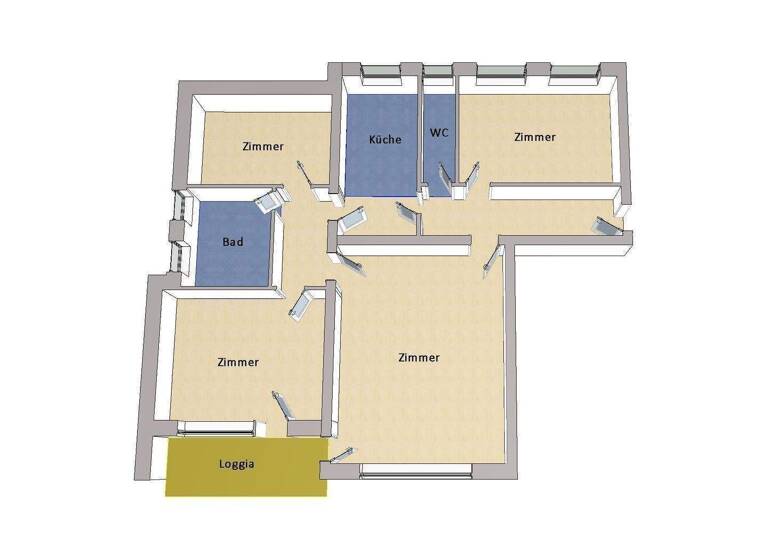 Wohnung zum Kauf 399.000 € 4 Zimmer 112 m² frei ab sofort Lichtenrade Berlin 12305