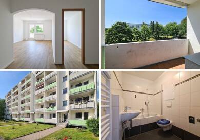 Wohnung zur Miete 299 € 3 Zimmer 56,4 m² 3. Geschoss Ernst-Schneller-Straße 27 Flöha Flöha 09557
