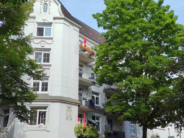 Wohnung zum Kauf provisionsfrei 395.000 € 2 Zimmer 42,5 m² 4. Geschoss Flüggestraße 1 Winterhude Nord 22303