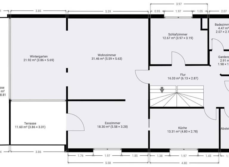 Einfamilienhaus zur Miete 2.500 € 7 Zimmer 220 m² 554 m² Grundstück frei ab 01.05.2026 Markgrafenstr. 7 Nimburg Teningen 79331