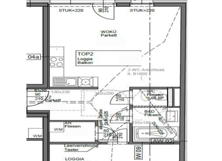 Wohnung zur Miete 739 € 2 Zimmer 58,2 m² 1. Geschoss Schwaigergasse Wien 1210
