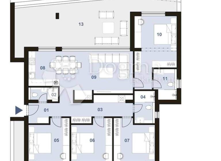 Wohnung zum Kauf 5 Zimmer 182 m² 1. Geschoss Centar