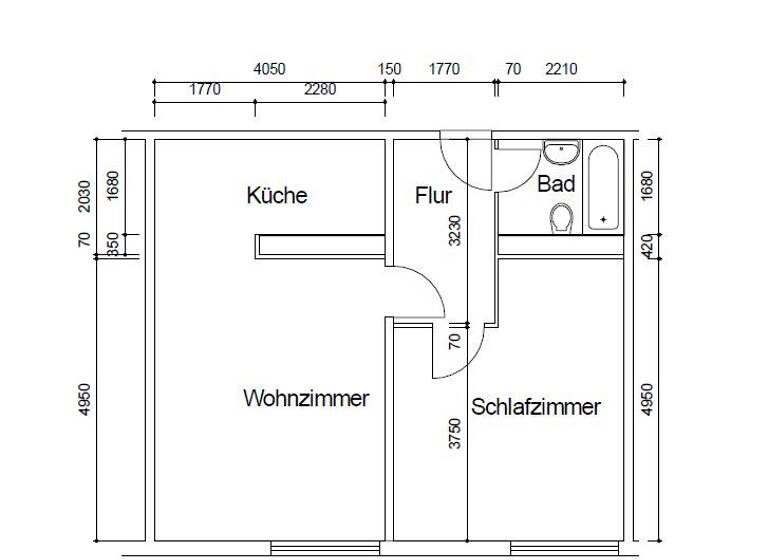 Wohnung zur Miete 372 € 2 Zimmer 54,5 m² 5. Geschoss Friedrich-König-Straße 17 Suhl 98527