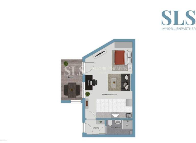 Studio zum Kauf 59.500 € 1 Zimmer 38 m² 1. Geschoss Baukau-Ost Herne 44629