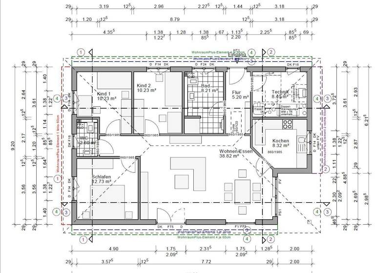 Bungalow zum Kauf provisionsfrei 496.865 € 5 Zimmer 105 m² 553 m² Grundstück Paaren im Glien Schönwalde-Glien 14621