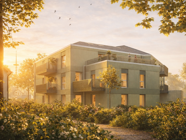 Terrassenwohnung zum Kauf - Neubau provisionsfrei 559.000 € 2 Zimmer 56,7 m² EG frei ab sofort Riemer Straße 354 Trudering-Riem München 81829