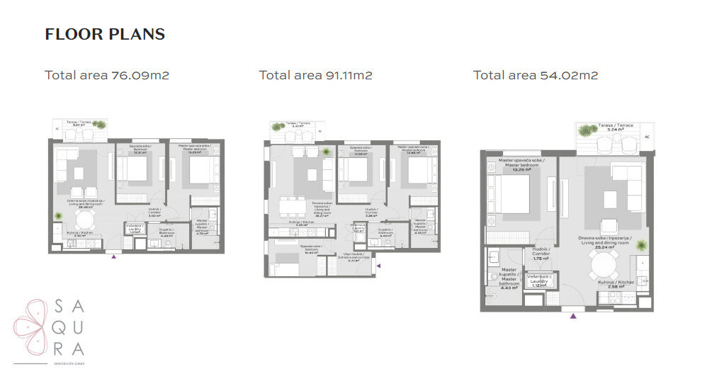 Wohnung zum Kauf provisionsfrei 390.888 € 2 Zimmer 67,4 m²<br/>Wohnfläche Belgrad Waterfront 11000