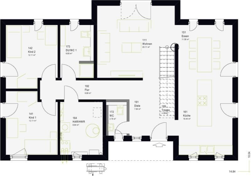 Einfamilienhaus zum Kauf 840.149 € 5 Zimmer 193 m²<br/>Wohnfläche 560 m²<br/>Grundstück Bondorf 71149