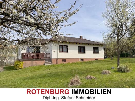 Bungalow zum Kauf 250.000 € 5,5 Zimmer 117 m² 1.100 m² Grundstück Rotenburg Rotenburg an der Fulda 36199