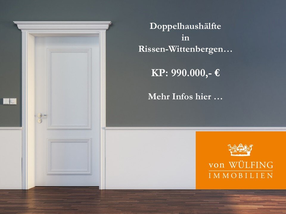 Doppelhaushälfte zum Kauf 990.000 € 5 Zimmer 135 m²<br/>Wohnfläche 515 m²<br/>Grundstück Rissen Hamburg 22589