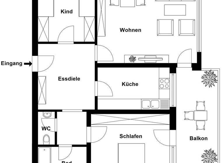 Wohnung zum Kauf 435.000 € 3,5 Zimmer 88 m² Litzelstetten Konstanz 78465