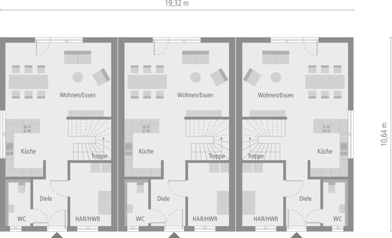 Reihenmittelhaus zum Kauf provisionsfrei 398.000 € 4 Zimmer 107 m²<br/>Wohnfläche 400 m²<br/>Grundstück Neue Welt Frankfurt (Oder) 15234