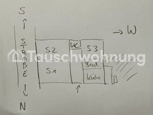 Wohnung zur Miete Tauschwohnung 500 € 3 Zimmer 80 m² EG Connewitz Leipzig 04277
