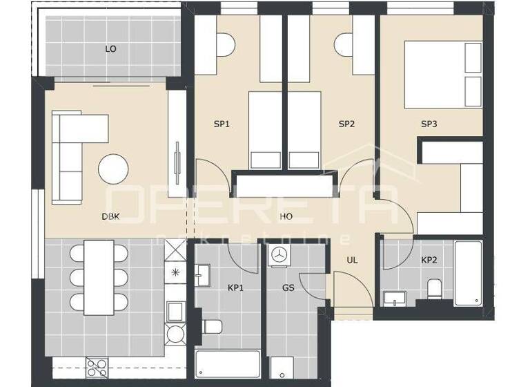 Wohnung zum Kauf 321.667 € 4 Zimmer 96 m² 2. Geschoss Velika Gorica