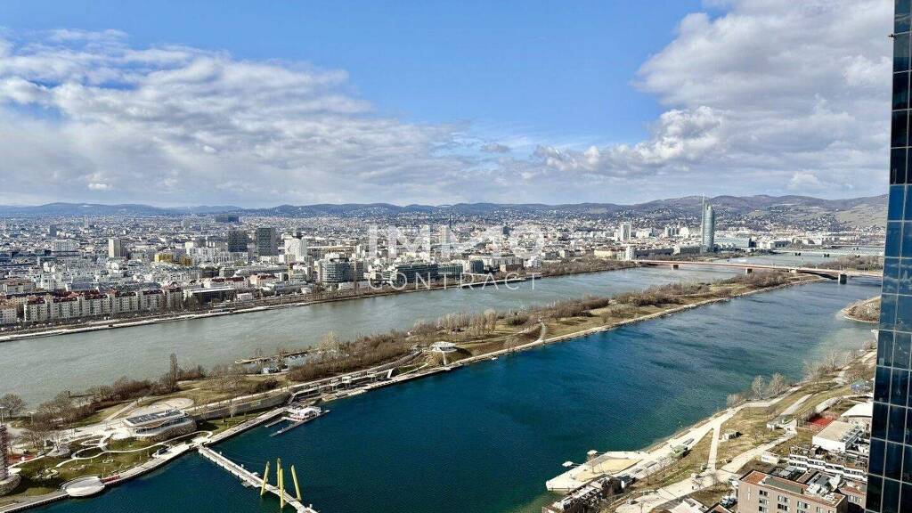 Studio zur Miete - Erstbezug 1.062 € 1 Zimmer 34,2 m² 43. Geschoss frei ab 01.11.2026 Wien 1220