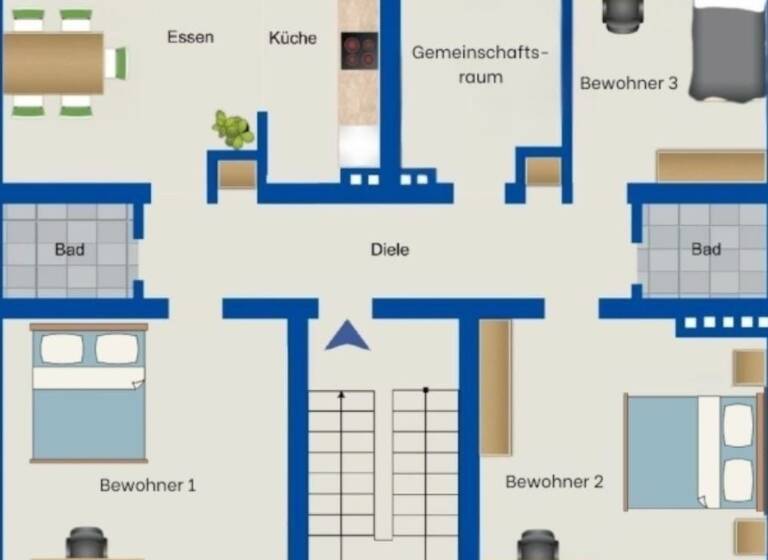 Studio zur Miete 360 € 1 Zimmer 60 m² Lütgendortmund 44388