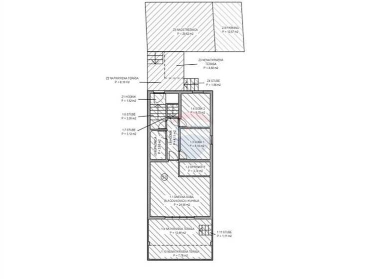 Wohnung zum Kauf 209.000 € 3 Zimmer 86 m² Novalja 53291