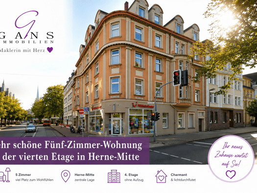 Wohnung zur Miete 795 € 5 Zimmer 130 m² 4. Geschoss Behrensstraße 17 Herne-Mitte Herne 44623
