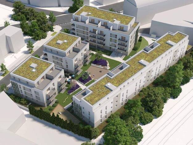 Penthouse zur Miete - Erstbezug nur mit Wohnberechtigungsschein 636 € 3 Zimmer 93,6 m² 3. Geschoss frei ab sofort Waldstr. 3 Speyer 67346