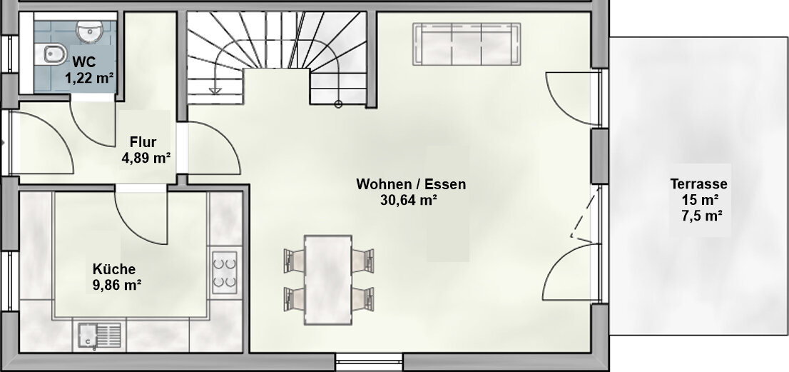 Doppelhaushälfte zum Kauf 1.287.000 € 6 Zimmer 144 m²<br/>Wohnfläche 370 m²<br/>Grundstück Neukeferloh Grasbrunn 85630