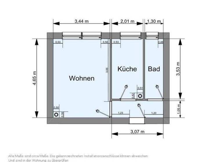 Studio zur Miete 202 € 1 Zimmer 31,1 m² 4. Geschoss frei ab 01.04.2026 Stralsunder Str. 34 Senftenberg 01968