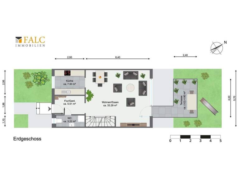 Reihenmittelhaus zum Kauf 460.000 € 5,5 Zimmer 133 m² 565 m² Grundstück Stetten Schwaigern 74193